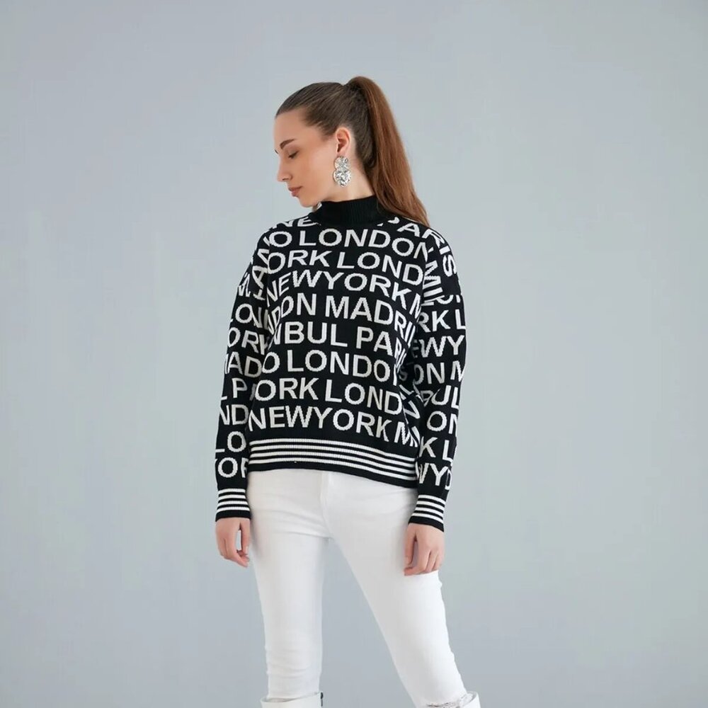 Trendyol "Cities" Sweater